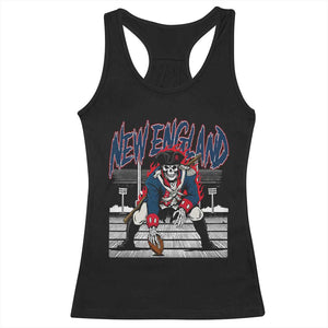Gothic Skeleton Racerback Tank Top NE Football Lover Gift TS12 Black Print Your Wear