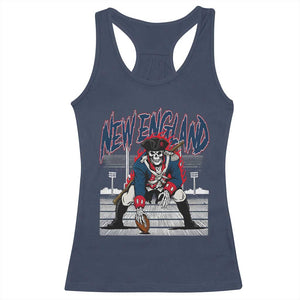 Gothic Skeleton Racerback Tank Top NE Football Lover Gift TS12 Navy Print Your Wear