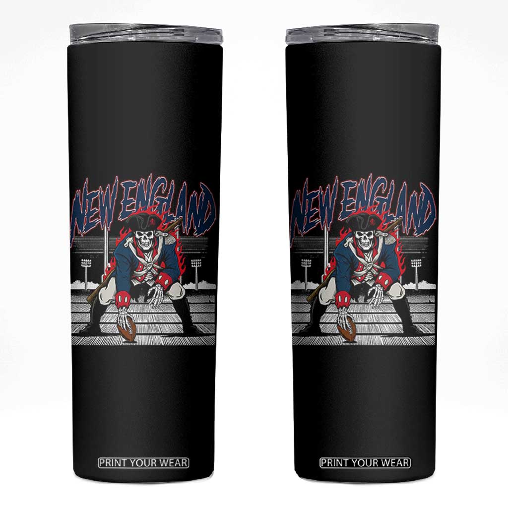Gothic Skeleton Skinny Tumbler NE Football Lover Gift TS12 Black Print Your Wear