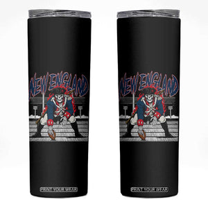 Gothic Skeleton Skinny Tumbler NE Football Lover Gift TS12 Black Print Your Wear