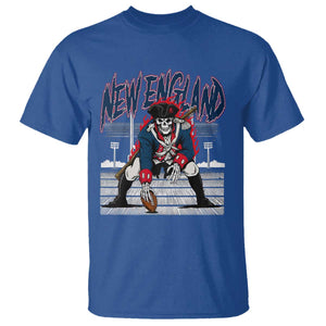 Gothic Skeleton T Shirt NE Football Lover Gift TS12 Royal Blue Print Your Wear