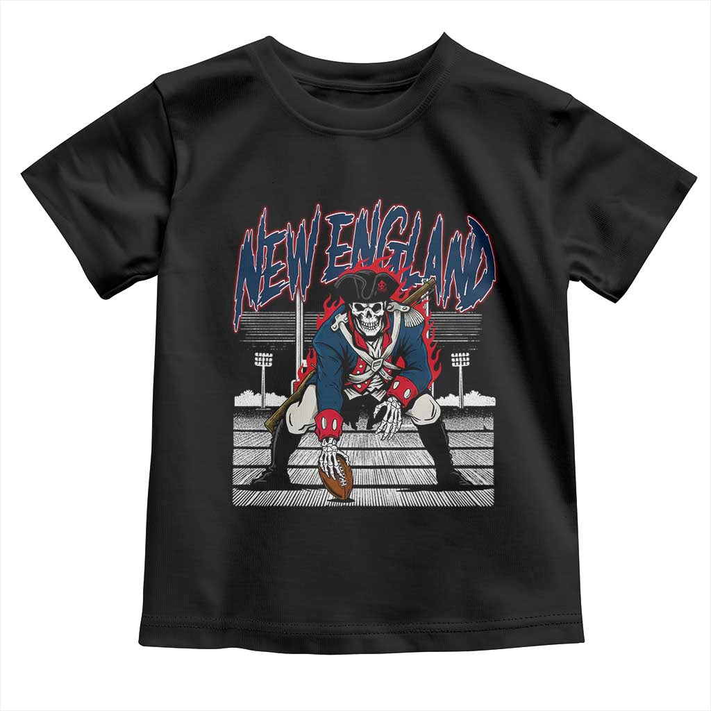 Gothic Skeleton Toddler T Shirt NE Football Lover Gift TS12 Black Print Your Wear