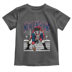 Gothic Skeleton Toddler T Shirt NE Football Lover Gift TS12 Dark Heather Print Your Wear