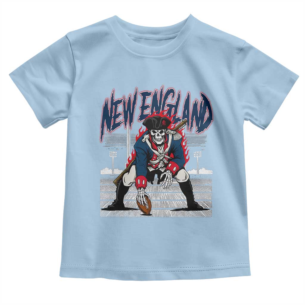 Gothic Skeleton Toddler T Shirt NE Football Lover Gift TS12 Light Blue Print Your Wear