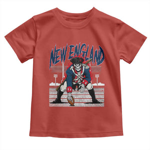 Gothic Skeleton Toddler T Shirt NE Football Lover Gift TS12 Red Print Your Wear