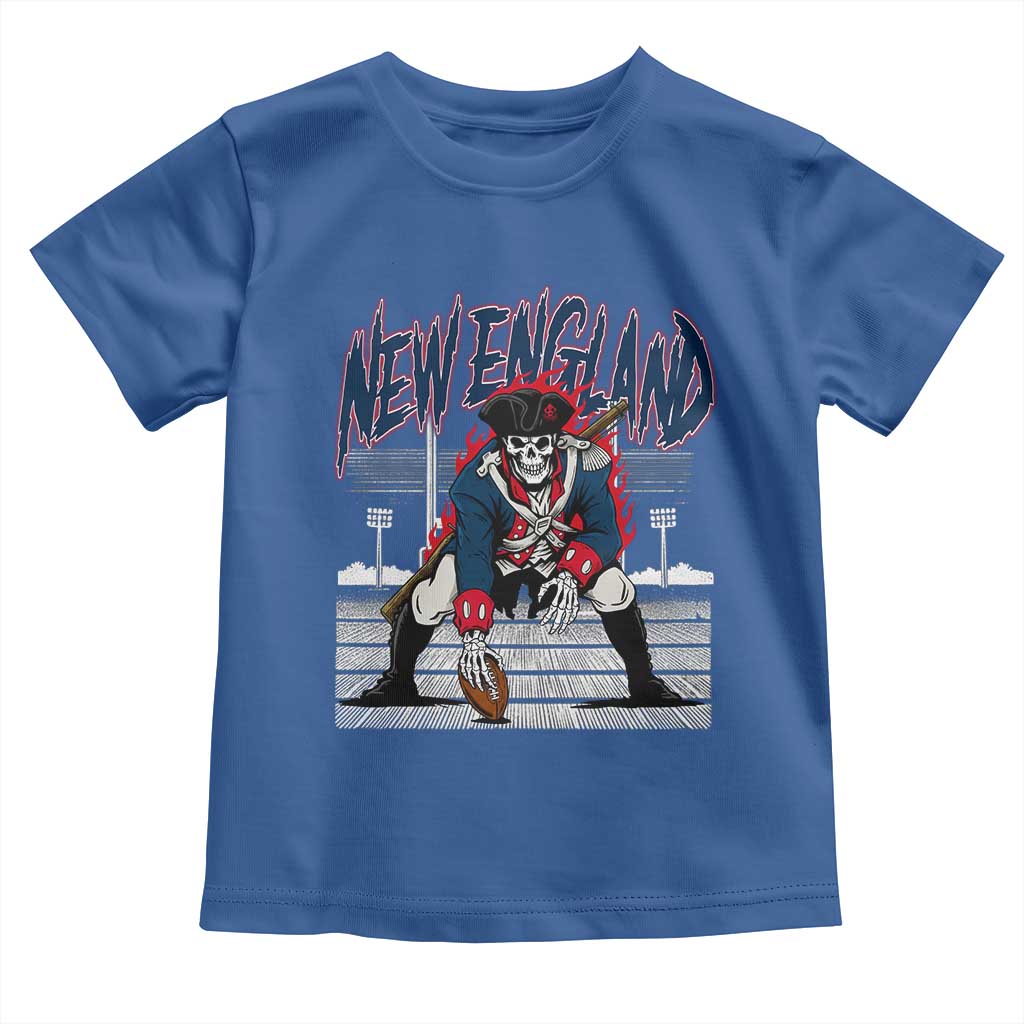 Gothic Skeleton Toddler T Shirt NE Football Lover Gift TS12 Royal Blue Print Your Wear