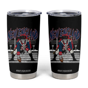 Gothic Skeleton Tumbler Cup NE Football Lover Gift TS12 Black Print Your Wear