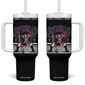 Gothic Skeleton Tumbler With Handle NE Football Lover Gift TS12 One Size: 40 oz Black Print Your Wear