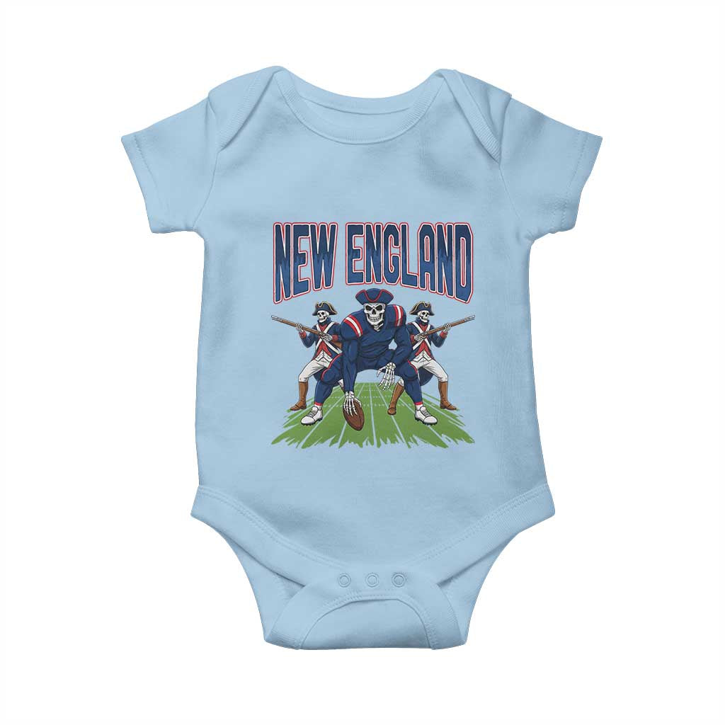 NE Gothic Skeleton Baby Onesie Football Lover Gift TS12 Light Blue Print Your Wear