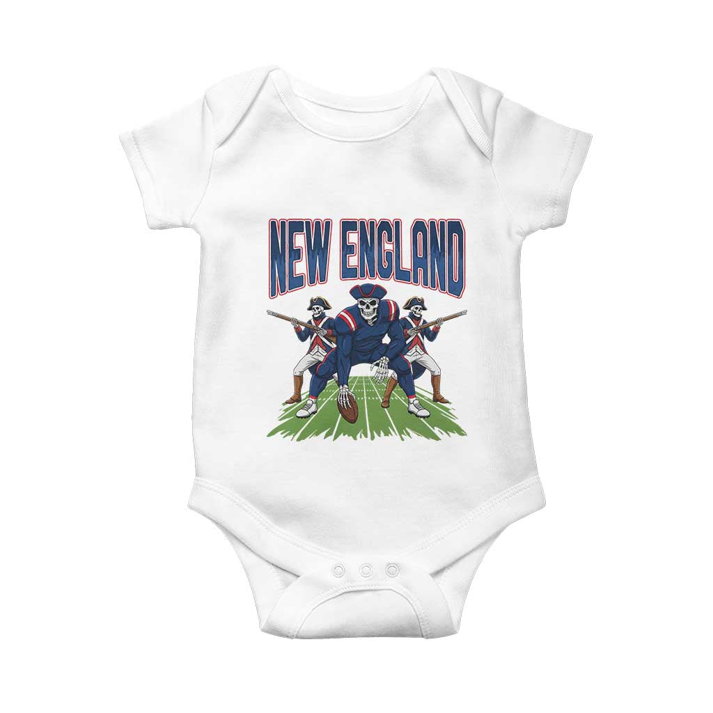 NE Gothic Skeleton Baby Onesie Football Lover Gift TS12 White Print Your Wear