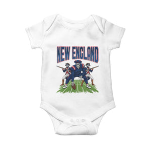 NE Gothic Skeleton Baby Onesie Football Lover Gift TS12 White Print Your Wear