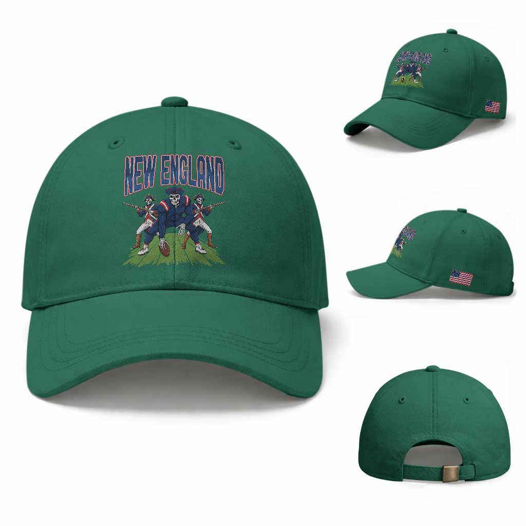 NE Gothic Skeleton Baseball Cap Football Lover Gift TS12 Baseball Cap Universal Fit Irish Green Print Your Wear