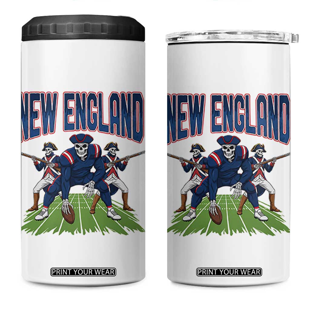 NE Gothic Skeleton 4 in 1 Can Cooler Tumbler Football Lover Gift TS12 One Size: 16 oz White Print Your Wear