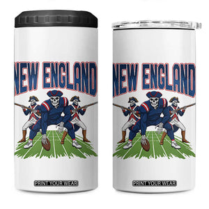 NE Gothic Skeleton 4 in 1 Can Cooler Tumbler Football Lover Gift TS12 One Size: 16 oz White Print Your Wear