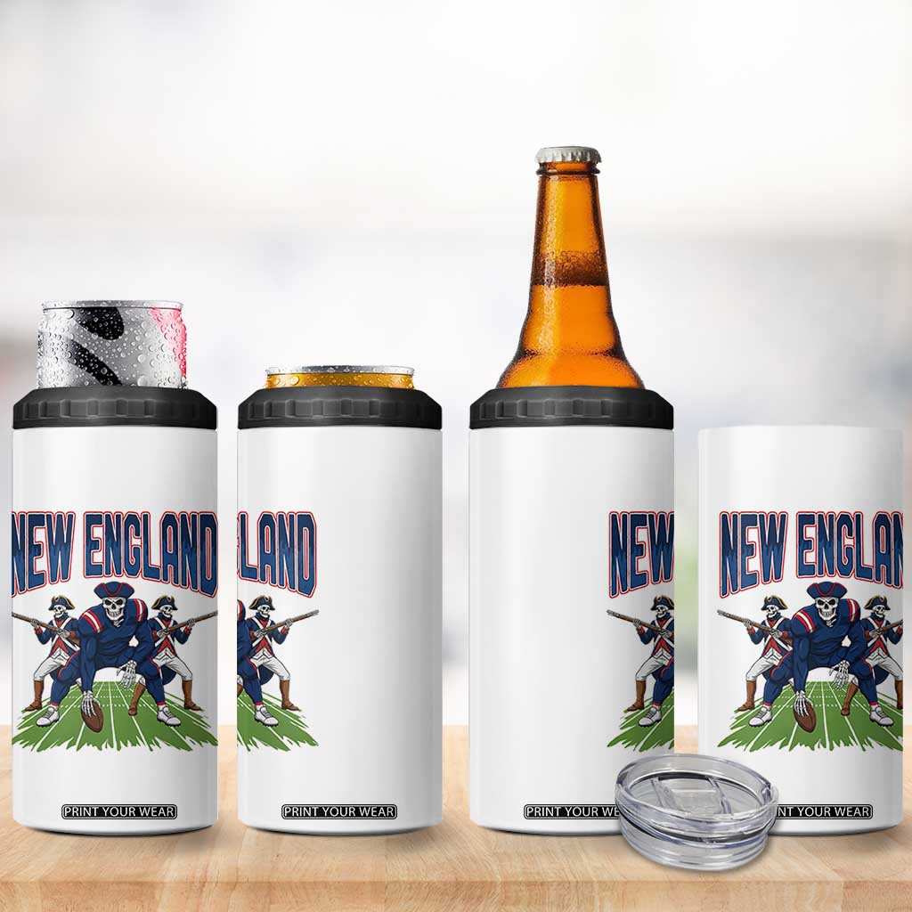 NE Gothic Skeleton 4 in 1 Can Cooler Tumbler Football Lover Gift TS12 Print Your Wear
