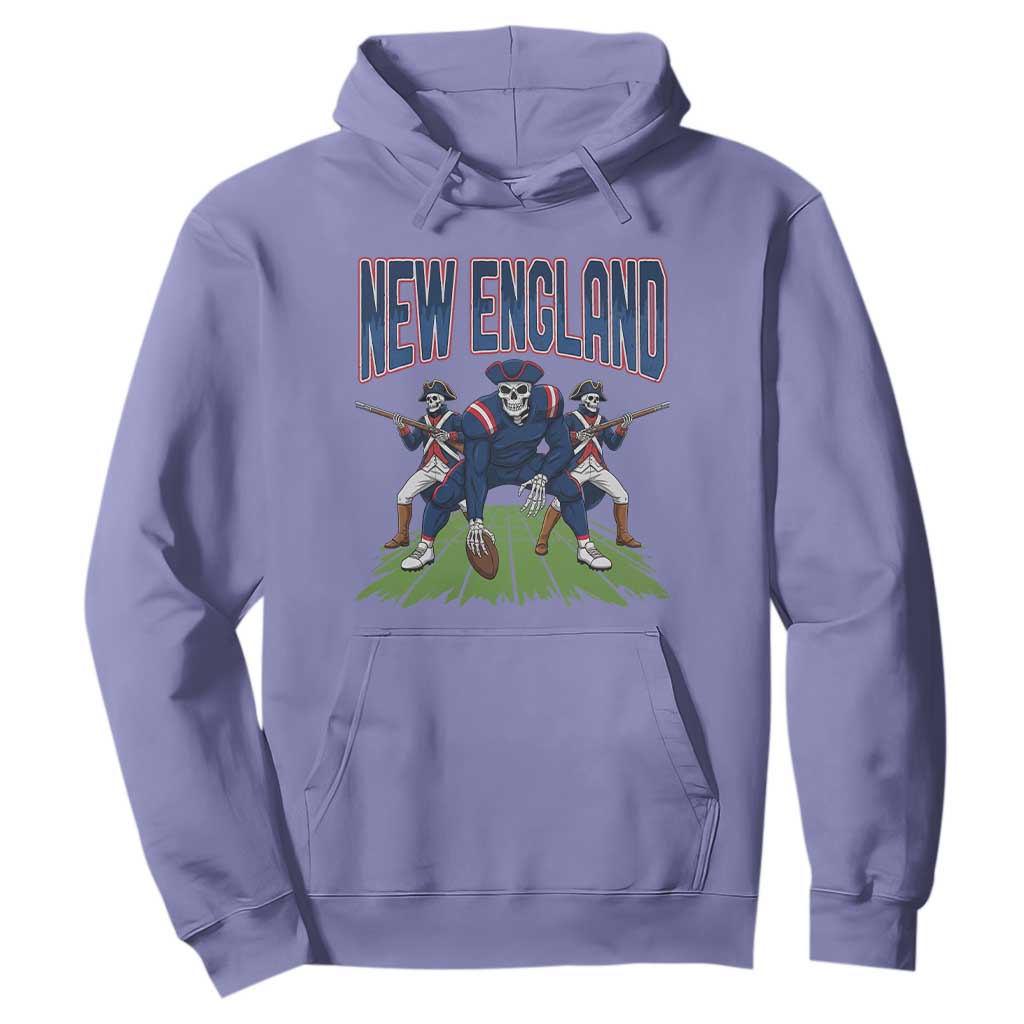 NE Gothic Skeleton Hoodie Football Lover Gift TS12 Violet Print Your Wear