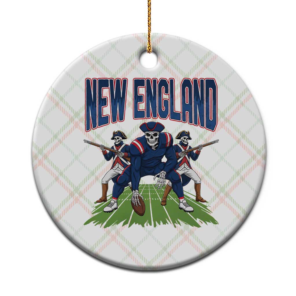 NE Gothic Skeleton Ceramic Ornament Football Lover Gift TS12 1pc Christmas Plaid Print Your Wear