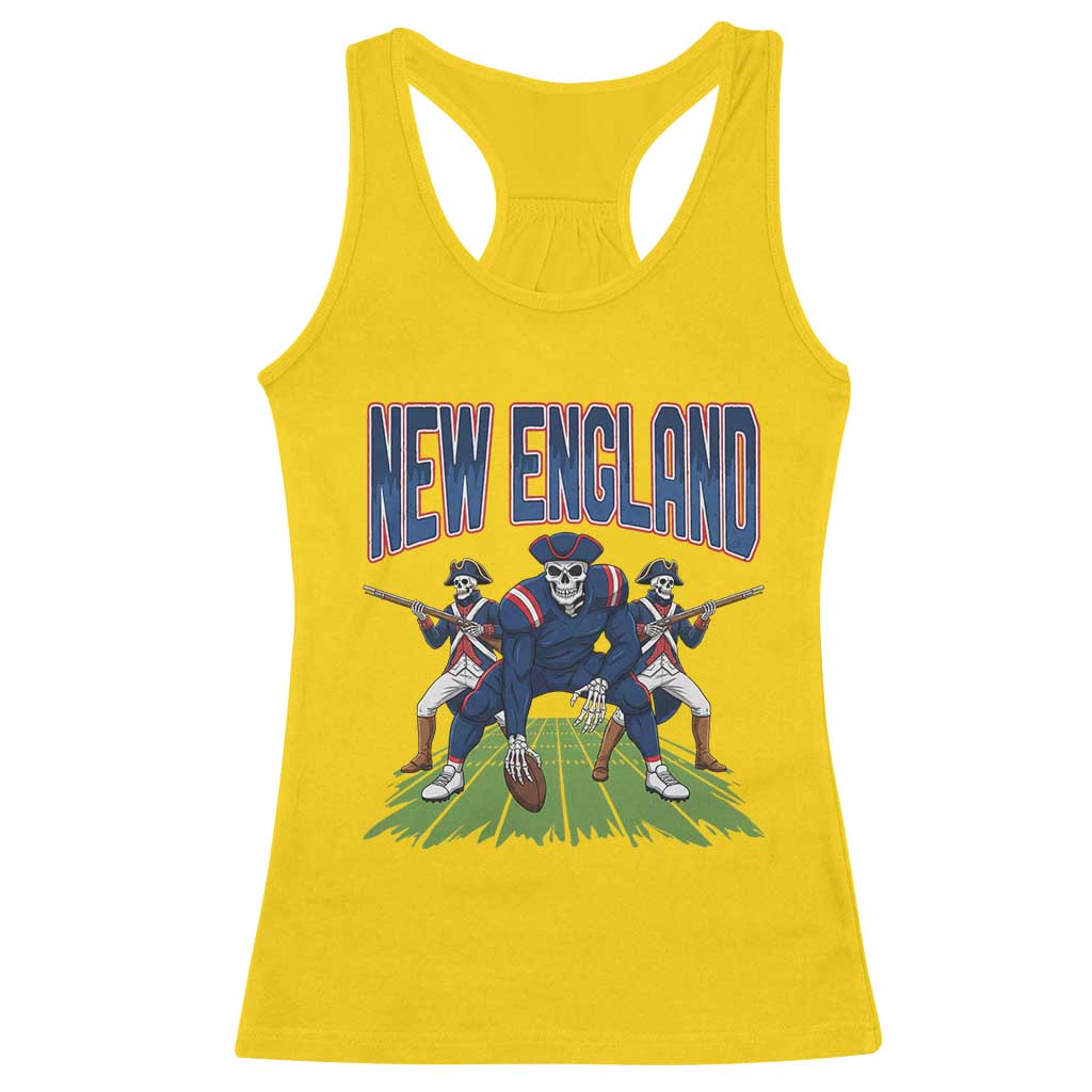NE Gothic Skeleton Racerback Tank Top Football Lover Gift TS12 Daisy Print Your Wear