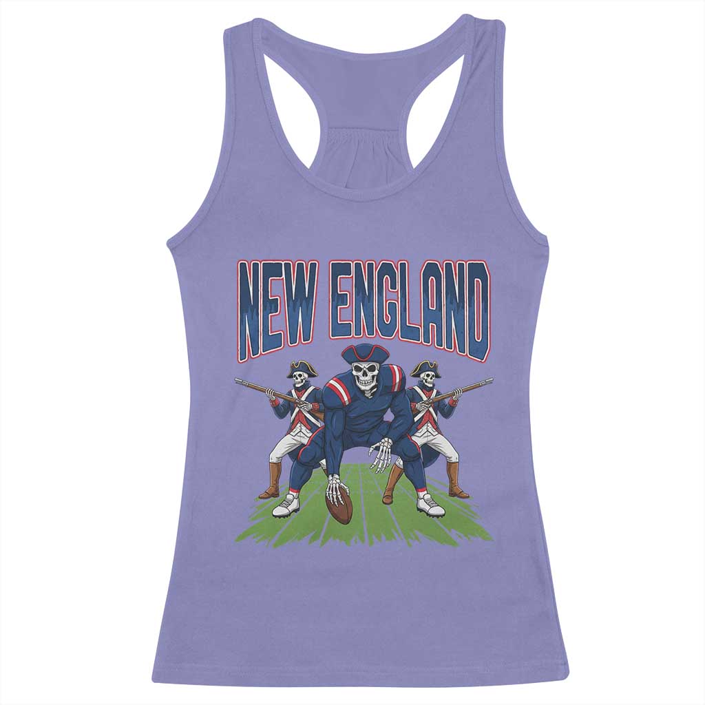 NE Gothic Skeleton Racerback Tank Top Football Lover Gift TS12 Violet Print Your Wear
