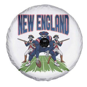 NE Gothic Skeleton Spare Tire Cover Football Lover Gift TS12 Print Your Wear