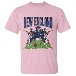 NE Gothic Skeleton T Shirt Football Lover Gift TS12 Light Pink Print Your Wear