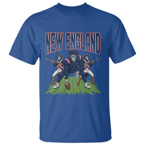 NE Gothic Skeleton T Shirt Football Lover Gift TS12 Royal Blue Print Your Wear