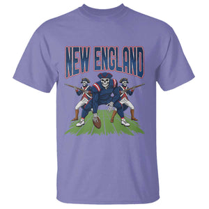 NE Gothic Skeleton T Shirt Football Lover Gift TS12 Violet Print Your Wear