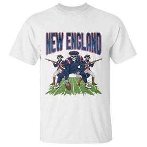NE Gothic Skeleton T Shirt Football Lover Gift TS12 White Print Your Wear