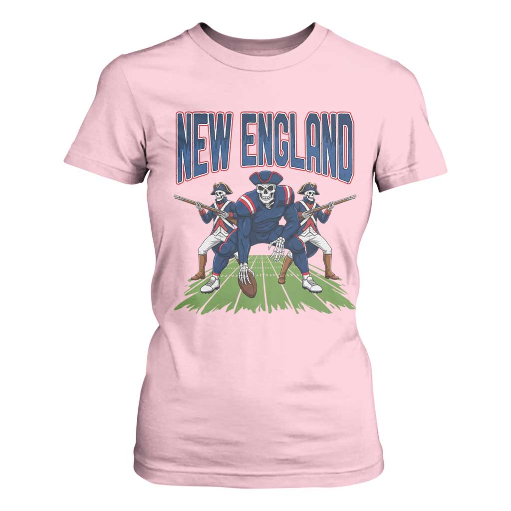 NE Gothic Skeleton T Shirt For Women Football Lover Gift TS12 Light Pink Print Your Wear