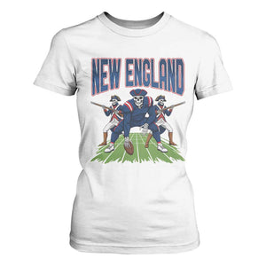 NE Gothic Skeleton T Shirt For Women Football Lover Gift TS12 White Print Your Wear