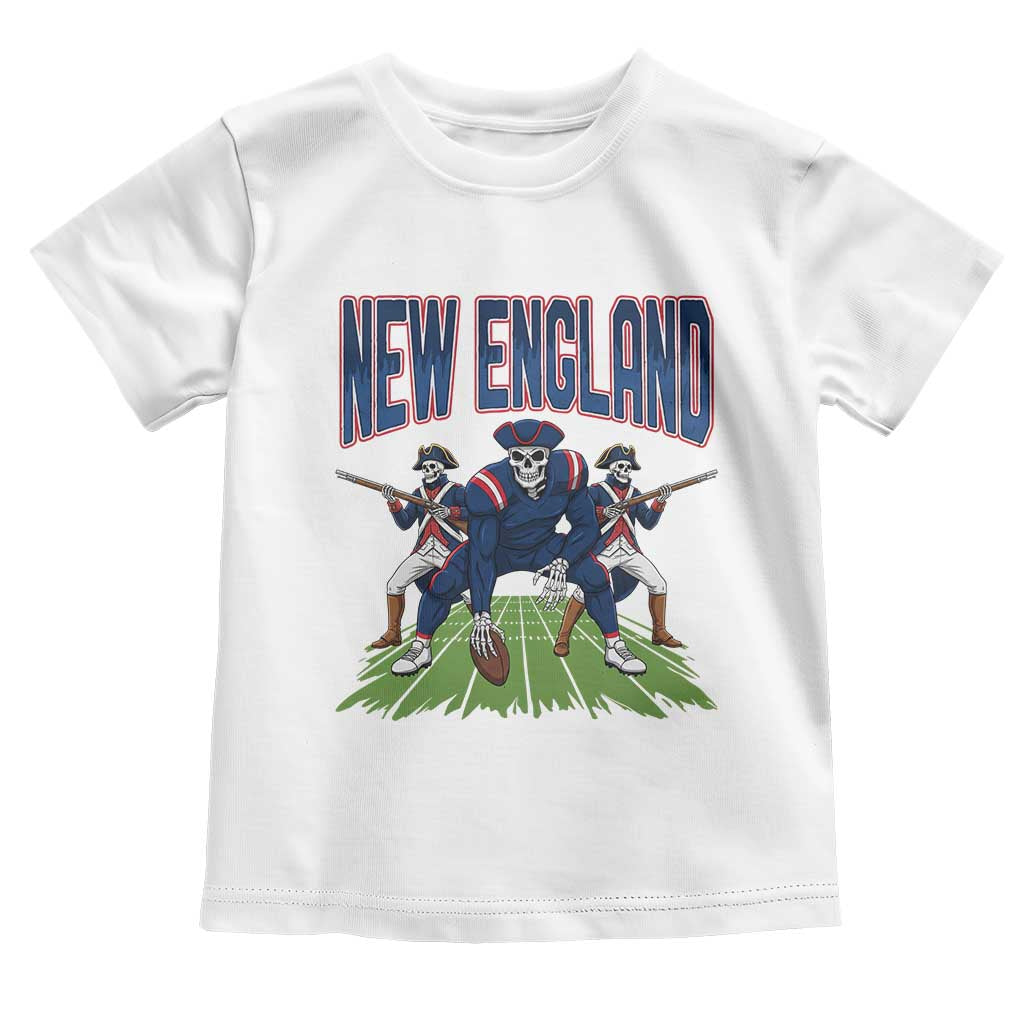 NE Gothic Skeleton Toddler T Shirt Football Lover Gift TS12 White Print Your Wear
