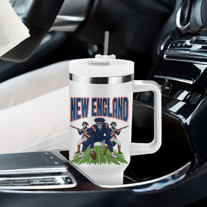 NE Gothic Skeleton Tumbler With Handle Football Lover Gift TS12 Print Your Wear