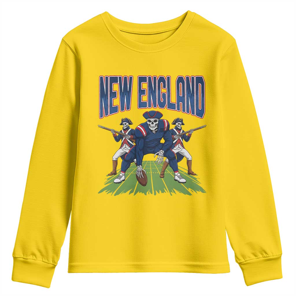 NE Gothic Skeleton Youth Sweatshirt Football Lover Gift TS12 Daisy Print Your Wear