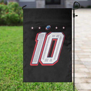 Football Quarterback Number 10 Garden Flag Sport Lover Gift For NEF TS12 Print Your Wear