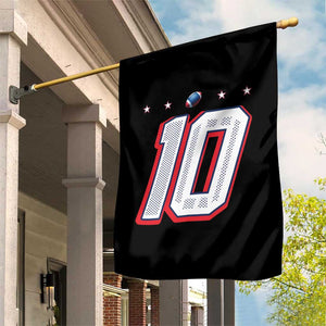 Football Quarterback Number 10 Garden Flag Sport Lover Gift For NEF TS12 Print Your Wear