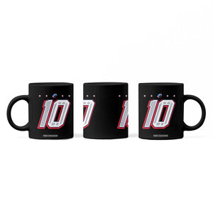 Football Quarterback Number 10 Coffee Mug Sport Lover Gift For NEF TS12 Print Your Wear