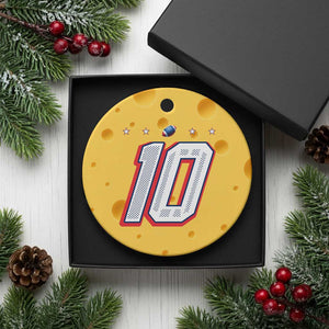 Football Quarterback Number 10 Ceramic Ornament Sport Lover Gift For NEF TS12 1pc Yellow Cheese Print Your Wear