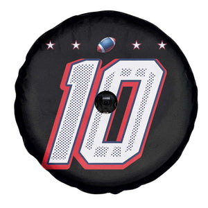 Football Quarterback Number 10 Spare Tire Cover Sport Lover Gift For NEF TS12 Print Your Wear