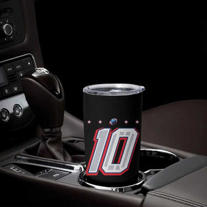 Football Quarterback Number 10 Tumbler Cup Sport Lover Gift For NEF TS12 Print Your Wear