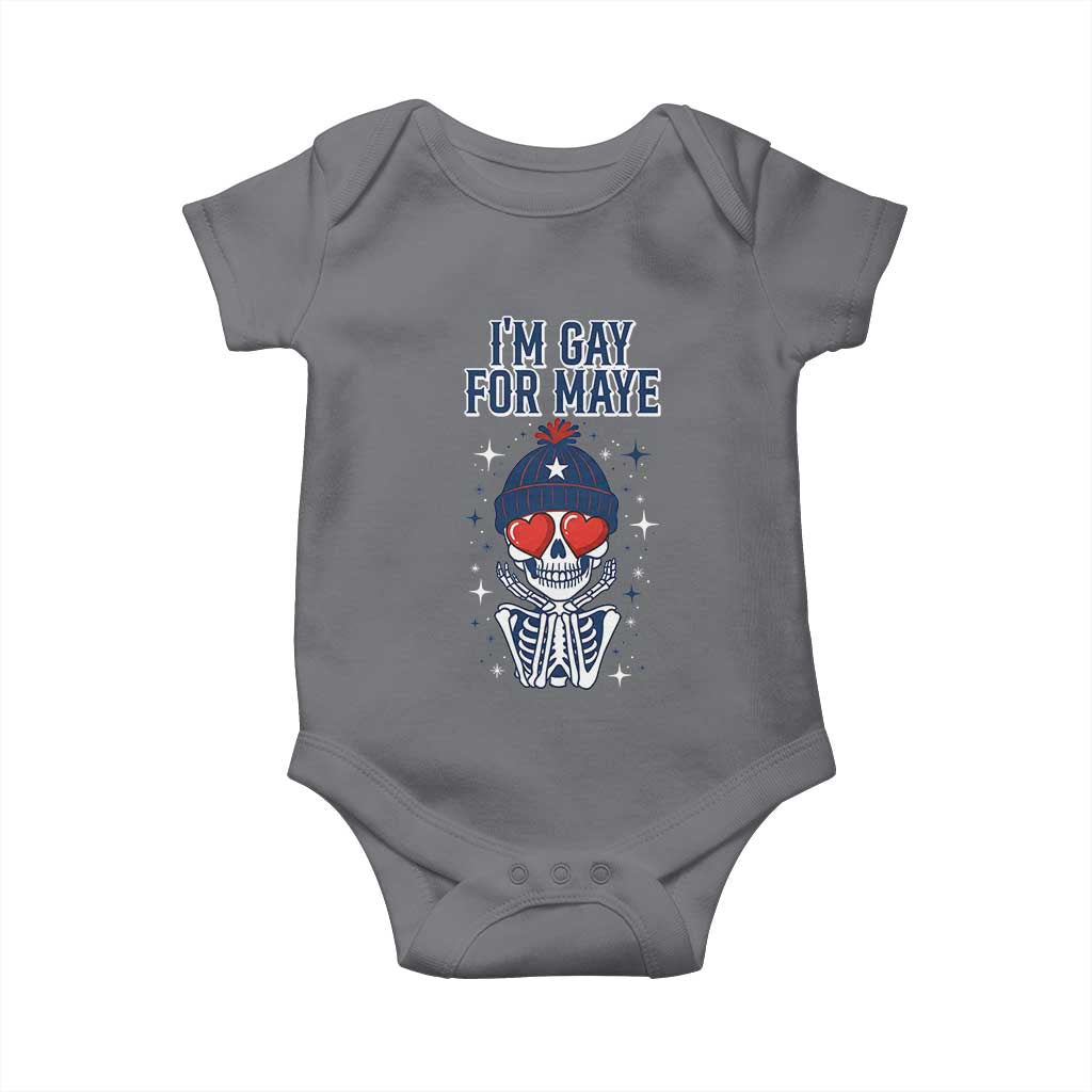 I Am Gay For Maye Baby Onesie Funny QB Football Fan Gift TS12 Charcoal Print Your Wear