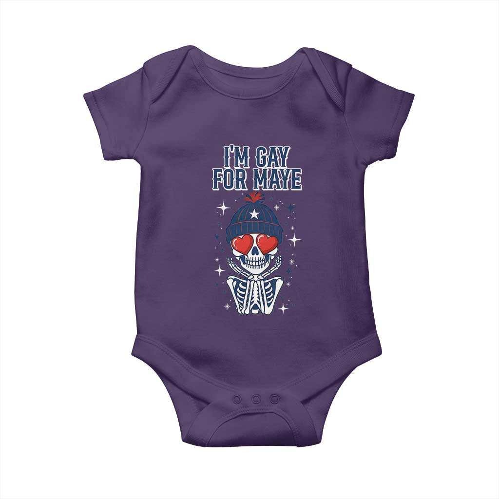 I Am Gay For Maye Baby Onesie Funny QB Football Fan Gift TS12 Purple Print Your Wear