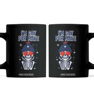 I Am Gay For Maye Coffee Mug Funny QB Football Fan Gift TS12 Black Print Your Wear