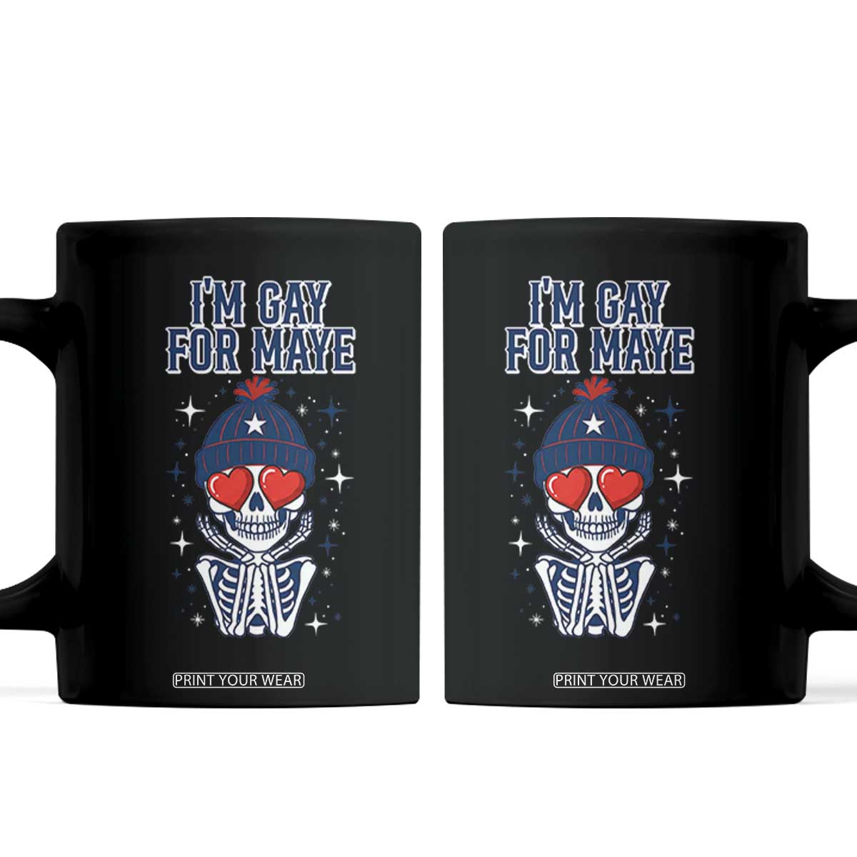 I Am Gay For Maye Coffee Mug Funny QB Football Fan Gift TS12 Black Print Your Wear