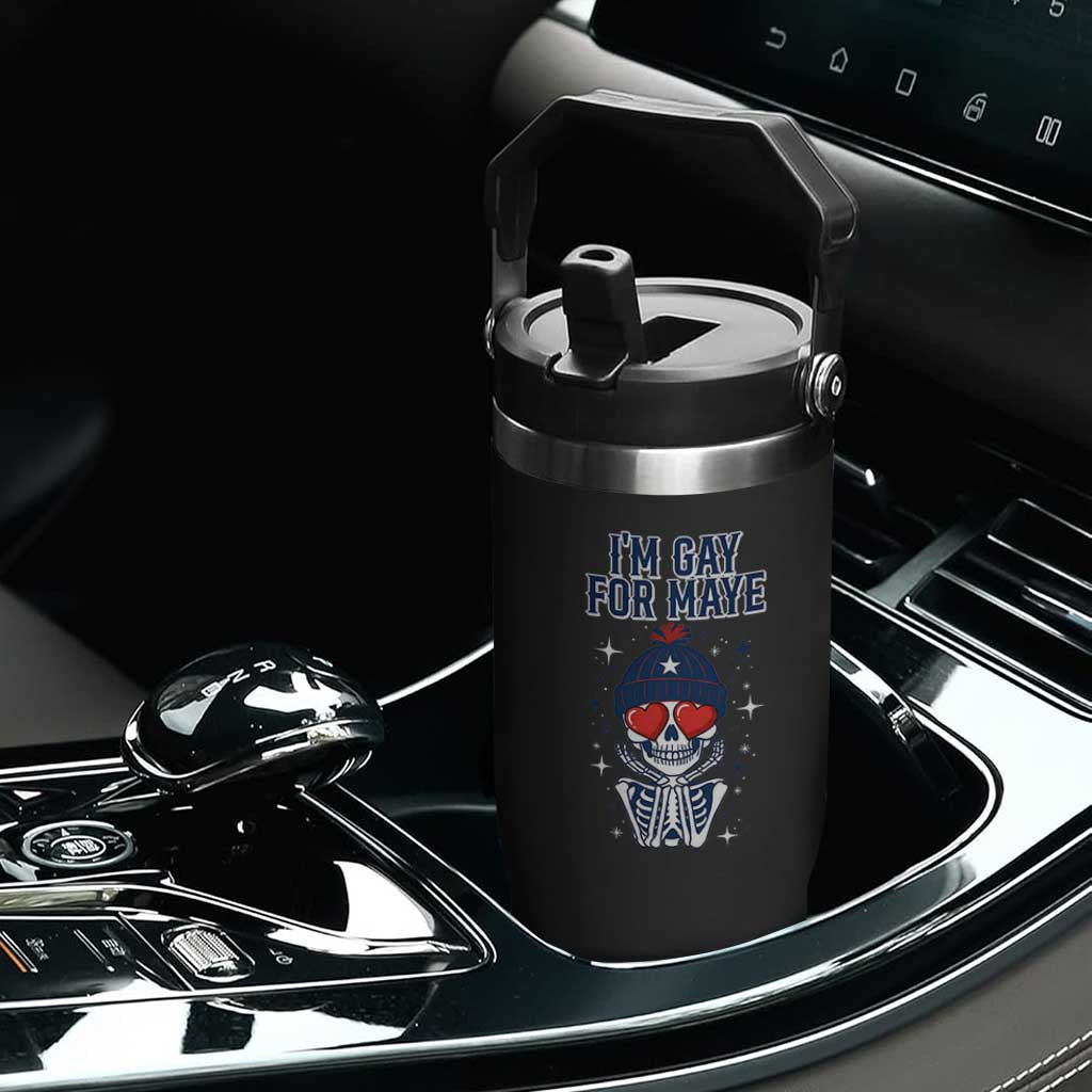 I Am Gay For Maye Flip Straw Tumbler Funny QB Football Fan Gift TS12 Print Your Wear