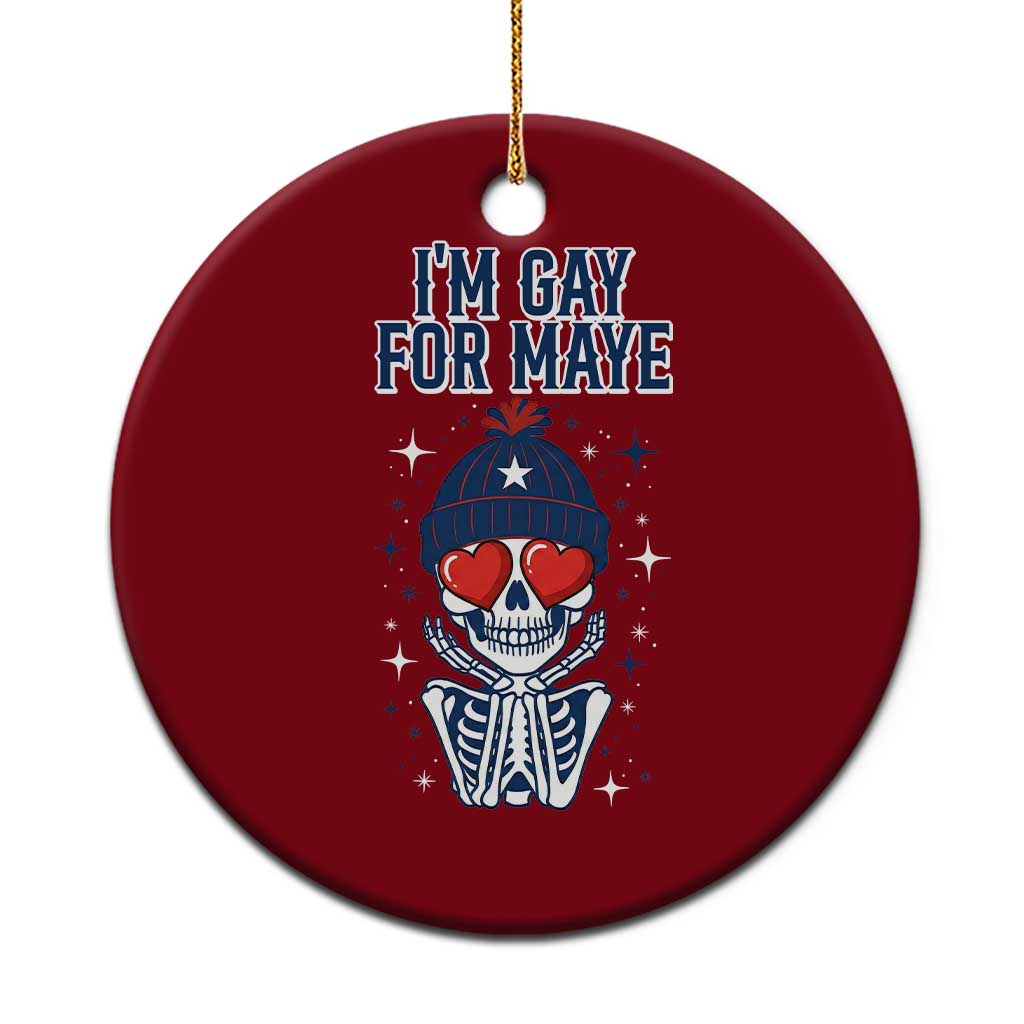 I Am Gay For Maye Ceramic Ornament Funny QB Football Fan Gift TS12 1pc Red Print Your Wear