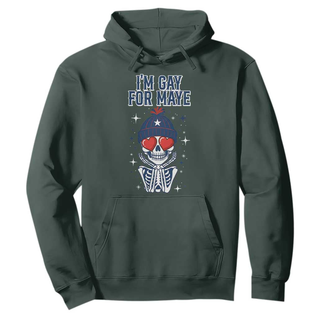 I Am Gay For Maye Hoodie Funny QB Football Fan Gift TS12 Dark Forest Green Print Your Wear