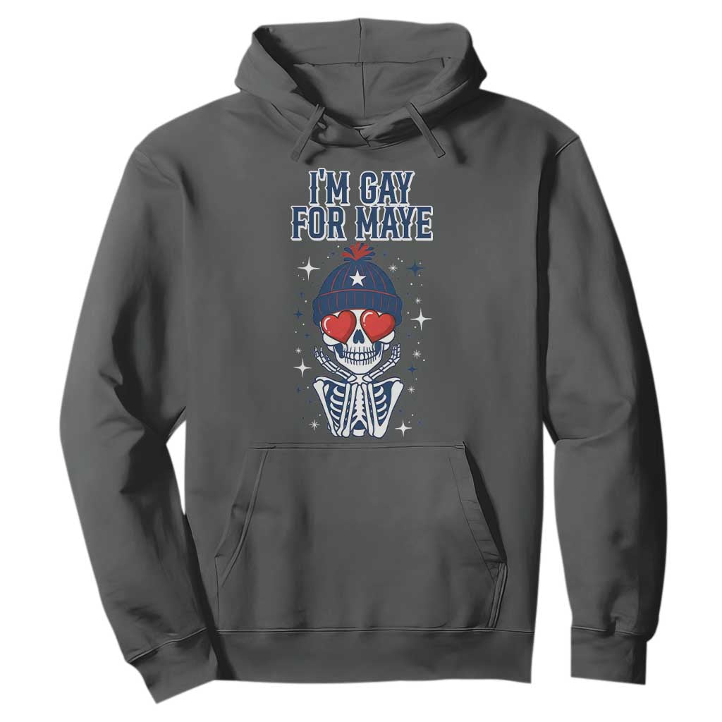 I Am Gay For Maye Hoodie Funny QB Football Fan Gift TS12 Dark Heather Print Your Wear