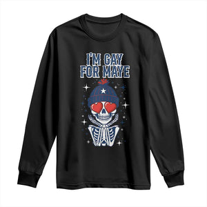 I Am Gay For Maye Long Sleeve Shirt Funny QB Football Fan Gift TS12 Black Print Your Wear