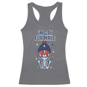I Am Gay For Maye Racerback Tank Top Funny QB Football Fan Gift TS12 Charcoal Print Your Wear