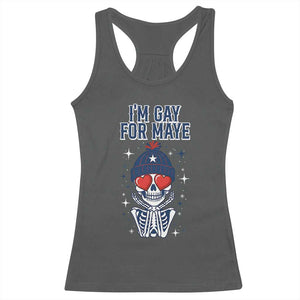 I Am Gay For Maye Racerback Tank Top Funny QB Football Fan Gift TS12 Dark Heather Print Your Wear